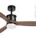 52 in. Wood Ceiling Fan with Light and Remote Control, Modern Silent Reversible Ceiling Fan for Bedroom Living Room-1-ErisView