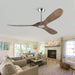 52 in. Wood Ceiling Fan with Remote for Living Room, Walnut Ceiling Fans without Lights, Outdoor Fan for Porch Patio, Ceiling Fan for Sloped Ceiling-13-ErisView