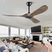 52 in. Wood Ceiling Fan with Remote for Living Room, Walnut Ceiling Fans without Lights, Outdoor Fan for Porch Patio, Ceiling Fan for Sloped Ceiling-21-ErisView