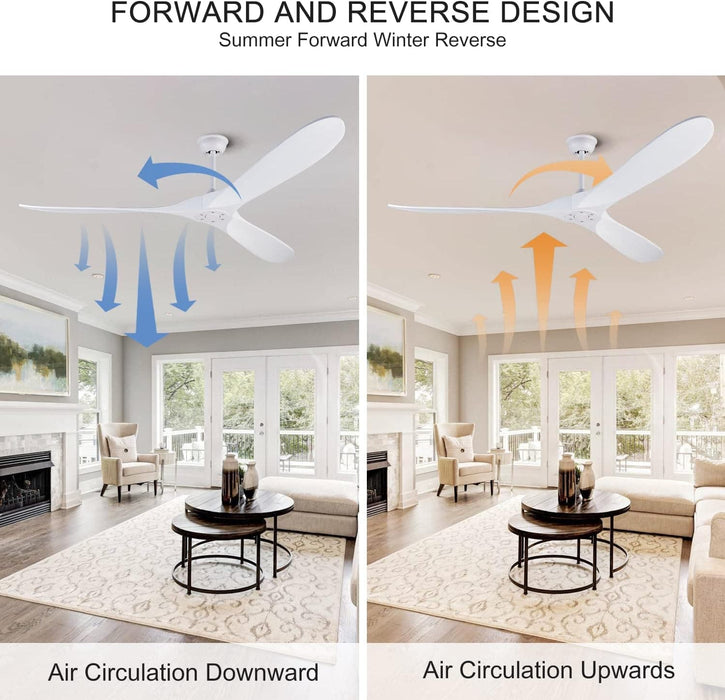 52 in. Wood Ceiling Fan with Remote for Living Room, Walnut Ceiling Fans without Lights, Outdoor Fan for Porch Patio, Ceiling Fan for Sloped Ceiling-33-ErisView