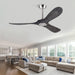 52 in. Wood Ceiling Fan with Remote for Living Room, Walnut Ceiling Fans without Lights, Outdoor Fan for Porch Patio, Ceiling Fan for Sloped Ceiling-41-ErisView