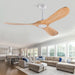 52 in. Wood Ceiling Fan with Remote for Living Room, Walnut Ceiling Fans without Lights, Outdoor Fan for Porch Patio, Ceiling Fan for Sloped Ceiling-47-ErisView