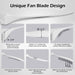 52 in. Wood Ceiling Fan without Lights, 3 Blade Ceiling Fan with Remote Control, Indoor Outdoor Ceiling Fan for Patio Bedroom Living Room-10-ErisView