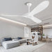 52 in. Wood Ceiling Fan without Lights, 3 Blade Ceiling Fan with Remote Control, Indoor Outdoor Ceiling Fan for Patio Bedroom Living Room-14-ErisView