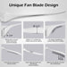 52 in. Wood Ceiling Fan without Lights, 3 Blade Ceiling Fan with Remote Control, Indoor Outdoor Ceiling Fan for Patio Bedroom Living Room-17-ErisView