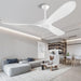 52 in. Wood Ceiling Fan without Lights, 3 Blade Ceiling Fan with Remote Control, Indoor Outdoor Ceiling Fan for Patio Bedroom Living Room-21-ErisView