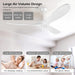 52 in. Wood Ceiling Fan without Lights, 3 Blade Ceiling Fan with Remote Control, Indoor Outdoor Ceiling Fan for Patio Bedroom Living Room-5-ErisView