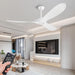 52 in. Wood Ceiling Fan without Lights, 3 Blade Ceiling Fan with Remote Control, Indoor Outdoor Ceiling Fan for Patio Bedroom Living Room-1-ErisView