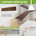 52 in. Wood Ceiling Fans without Lights, 3 Blade Ceiling Fan NO Light, Farmhouse Outdoor Ceiling Fans with Remote for Patio -24-ErisView