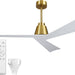 52 in. Wood Ceiling Fans without Lights, 3 Blade Ceiling Fan NO Light, Farmhouse Outdoor Ceiling Fans with Remote for Patio -35-ErisView