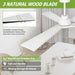 52 in. Wood Ceiling Fans without Lights, 3 Blade Ceiling Fan NO Light, Farmhouse Outdoor Ceiling Fans with Remote for Patio -45-ErisView