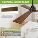 52 in. Wood Ceiling Fans without Lights, 3 Blade Ceiling Fan NO Light, Farmhouse Outdoor Ceiling Fans with Remote for Patio -57-ErisView