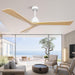 52 in. Wood Ceiling Fans without Lights, 3 Blade Ceiling Fan NO Light, Farmhouse Outdoor Ceiling Fans with Remote for Patio -75-ErisView