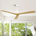 52 in. Wood Ceiling Fans without Lights, 3 Blade Ceiling Fan NO Light, Farmhouse Outdoor Ceiling Fans with Remote for Patio -1-ErisView