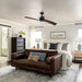 54 in. 2-Blade Modern Ceiling Fan with Remote for Living Room-ErisView