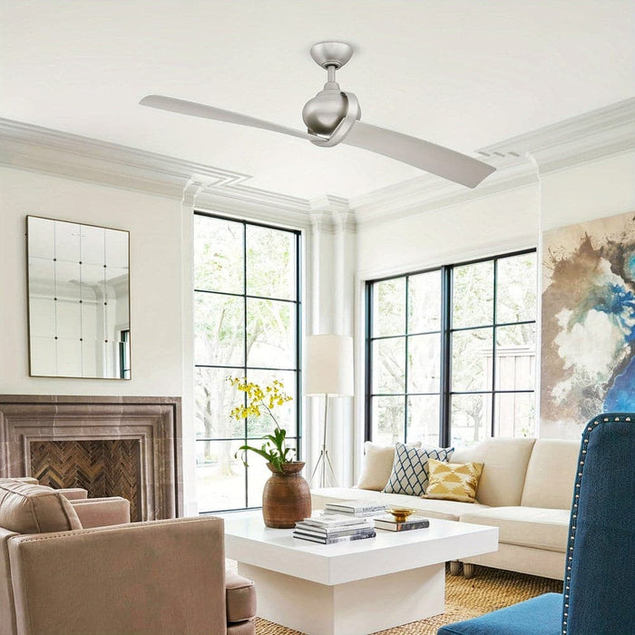 54 in. 2-Blade Modern Ceiling Fan with Remote for Living Room-ErisView
