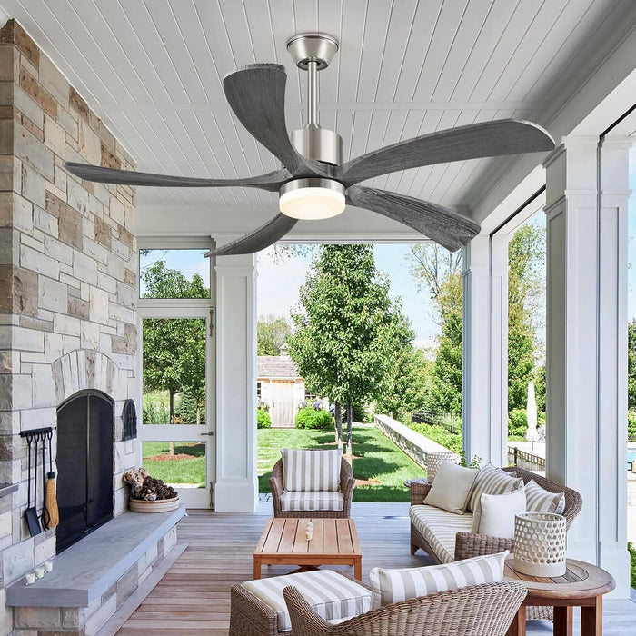 54 in. Black and Gold Ceiling Fan with Lights and Remote, Modern Ceiling Fan with 5 Wood Blades, New Ceiling Fans for Patio Bedroom-10-ErisView
