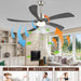54 in. Black and Gold Ceiling Fan with Lights and Remote, Modern Ceiling Fan with 5 Wood Blades, New Ceiling Fans for Patio Bedroom-14-ErisView