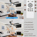 54 in. Black and Gold Ceiling Fan with Lights and Remote, Modern Ceiling Fan with 5 Wood Blades, New Ceiling Fans for Patio Bedroom-15-ErisView