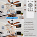54 in. Black and Gold Ceiling Fan with Lights and Remote, Modern Ceiling Fan with 5 Wood Blades, New Ceiling Fans for Patio Bedroom-24-ErisView