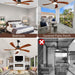 54 in. Black and Gold Ceiling Fan with Lights and Remote, Modern Ceiling Fan with 5 Wood Blades, New Ceiling Fans for Patio Bedroom-25-ErisView