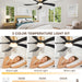 54 in. Black and Gold Ceiling Fan with Lights and Remote, Modern Ceiling Fan with 5 Wood Blades, New Ceiling Fans for Patio Bedroom-3-ErisView