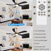 54 in. Black and Gold Ceiling Fan with Lights and Remote, Modern Ceiling Fan with 5 Wood Blades, New Ceiling Fans for Patio Bedroom-6-ErisView