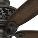 54 in. Bronze Ceiling Fan with LED Light Kit and Handheld Remote, Hugger Ceiling Fan with Light-11-ErisView