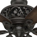 54 in. Bronze Ceiling Fan with LED Light Kit and Handheld Remote, Hugger Ceiling Fan with Light-12-ErisView
