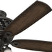 54 in. Bronze Ceiling Fan with LED Light Kit and Handheld Remote, Hugger Ceiling Fan with Light-14-ErisView