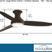 54 in. Ceiling Fan with Light Kit, Oil Rubbed Bronze Ceiling Fan with Hed Opal Glass-3-ErisView