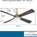 54 in. Ceiling Fan with Recessed Ceiling Fan LED Light, Brushed Brass Ceiling Fan-3-ErisView