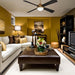 54 in. Ceiling Fan with Recessed Ceiling Fan LED Light, Brushed Brass Ceiling Fan-7-ErisView