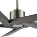 54 in. Ceiling Fans without Lights, Carved Solid Wood Reversible Ceiling Fan with Remote, Brass Ceiling Fan with Black Blades-17-ErisView