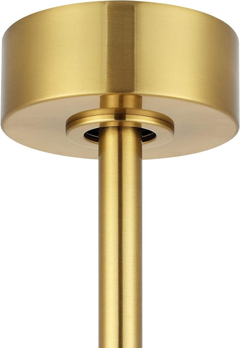 54 in. Ceiling Fans without Lights, Carved Solid Wood Reversible Ceiling Fan with Remote, Brass Ceiling Fan with Black Blades-35-ErisView