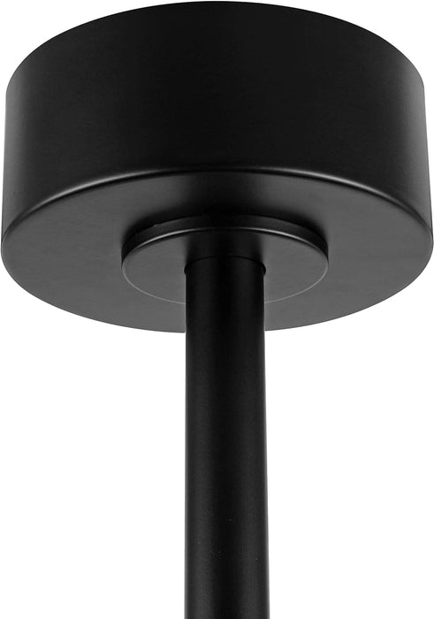 54 in. Ceiling Fans without Lights, Carved Solid Wood Reversible Ceiling Fan with Remote, Brass Ceiling Fan with Black Blades-44-ErisView