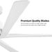 54 in. Ceiling Fans without Lights, Carved Solid Wood Reversible Ceiling Fan with Remote, Brass Ceiling Fan with Black Blades-49-ErisView