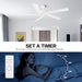 54 in. Ceiling Fans without Lights, Carved Solid Wood Reversible Ceiling Fan with Remote, Brass Ceiling Fan with Black Blades-50-ErisView