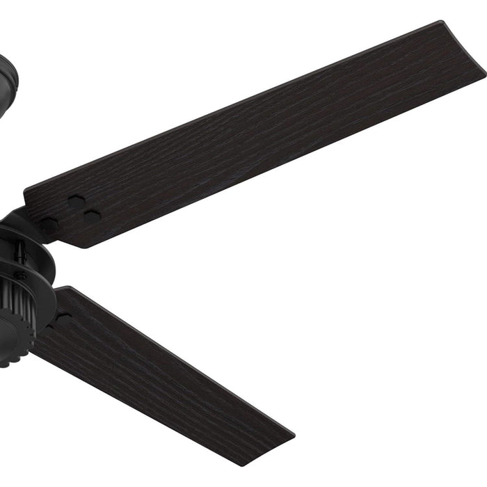 54 in. Chronicle Matte Black Outdoor Fan, Indoor Outdoor Ceiling Fans with Wall Control, Hugger Ceiling Fans-10-ErisView