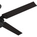 54 in. Chronicle Matte Black Outdoor Fan, Indoor Outdoor Ceiling Fans with Wall Control, Hugger Ceiling Fans-10-ErisView
