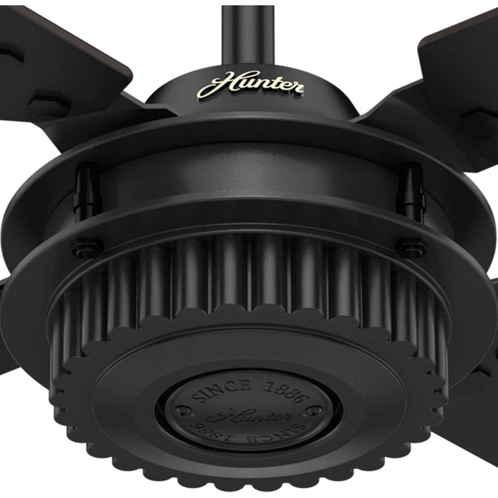 54 in. Chronicle Matte Black Outdoor Fan, Indoor Outdoor Ceiling Fans with Wall Control, Hugger Ceiling Fans-8-ErisView
