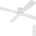 54 in. Flush Mount Ceiling Fans without Lights, 4 Reversible Carved Wood Blade Ceiling Fans, Quiet Hugger Ceiling Fan NO Light-16-ErisView