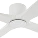 54 in. Flush Mount Ceiling Fans without Lights, 4 Reversible Carved Wood Blade Ceiling Fans, Quiet Hugger Ceiling Fan NO Light-23-ErisView