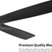 54 in. Flush Mount Ceiling Fans without Lights, 4 Reversible Carved Wood Blade Ceiling Fans, Quiet Hugger Ceiling Fan NO Light-30-ErisView