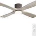 54 in. Flush Mount Ceiling Fans without Lights, 4 Reversible Carved Wood Blade Ceiling Fans, Quiet Hugger Ceiling Fan NO Light-8-ErisView