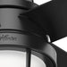 54 in. Matte Black Outdoor Fan, Indoor Outdoor Ceiling Fans with LED Light and Wall Control, Hugger Ceiling Fans-10-ErisView