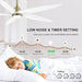 54 in. Modern Ceiling Fan with Light and Remote, Quiet Reversible DC Ceiling Fan with Downrods for Bedroom Living Room Dining Room -13-ErisView