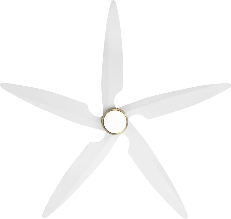 54 in. Modern Ceiling Fan with Light and Remote, Quiet Reversible DC Ceiling Fan with Downrods for Bedroom Living Room Dining Room -18-ErisView