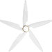 54 in. Modern Ceiling Fan with Light and Remote, Quiet Reversible DC Ceiling Fan with Downrods for Bedroom Living Room Dining Room -18-ErisView