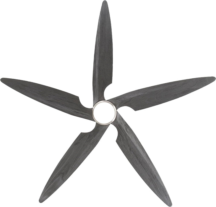 54 in. Modern Ceiling Fan with Light and Remote, Quiet Reversible DC Ceiling Fan with Downrods for Bedroom Living Room Dining Room -36-ErisView